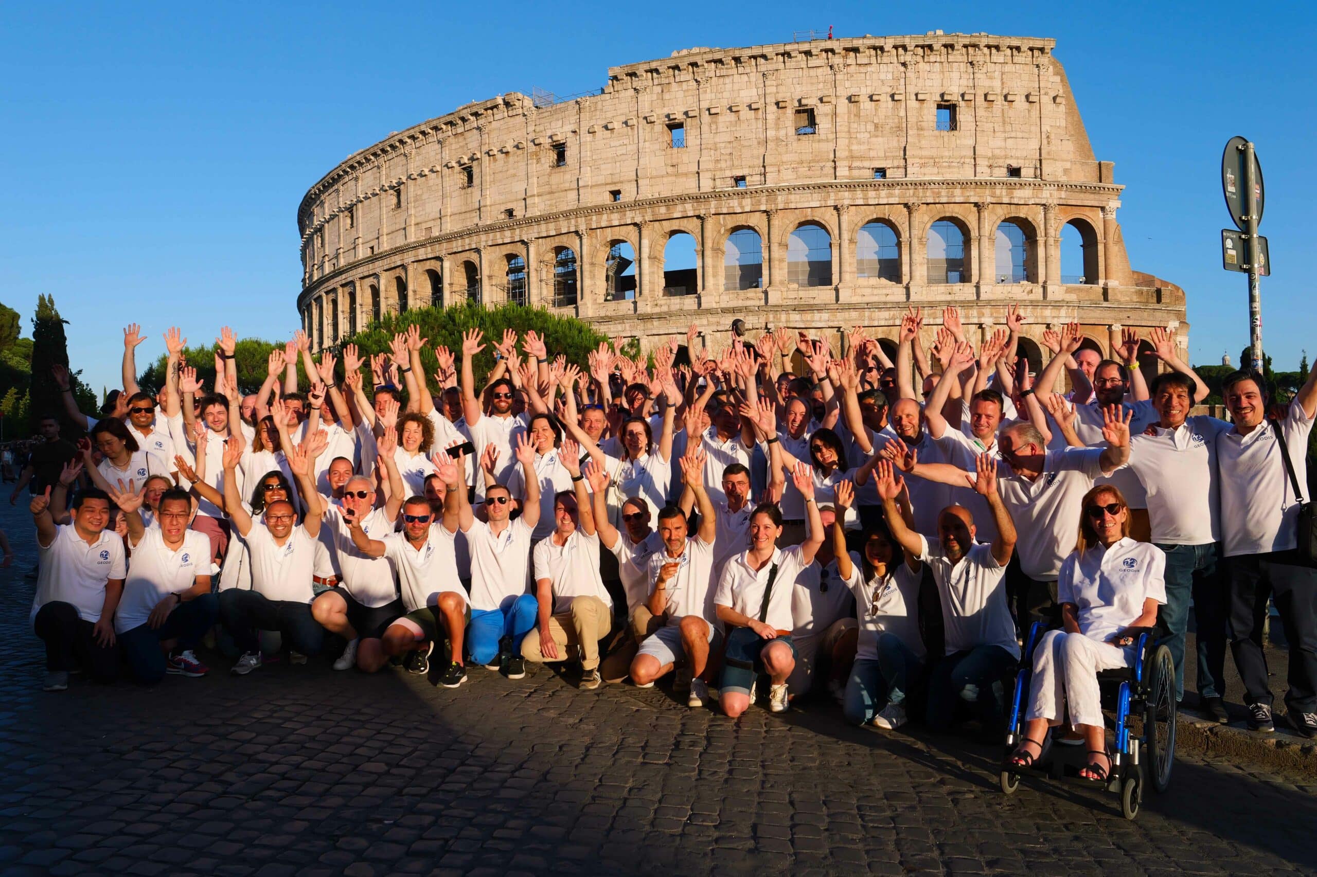 Photo de groupe Seminaire IT GEODIS Rome